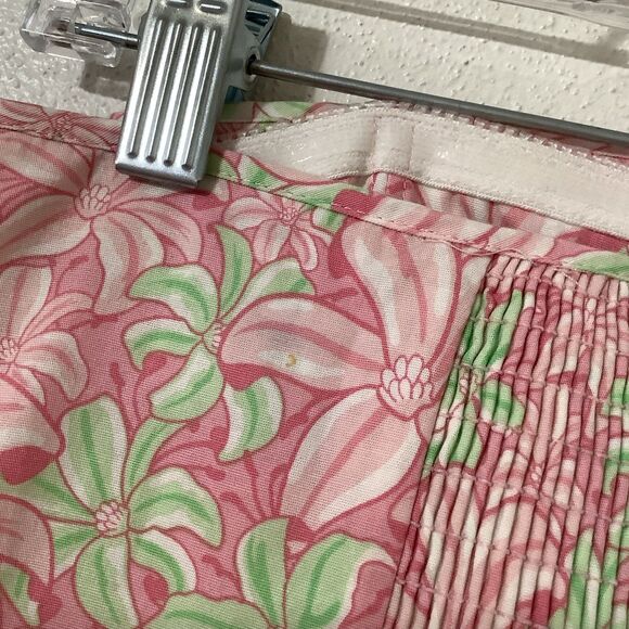 Vineyard Vines Y2K Tropical Beachy Pink Floral Boho Strapless Dress Size 10 - Picture 7 of 8